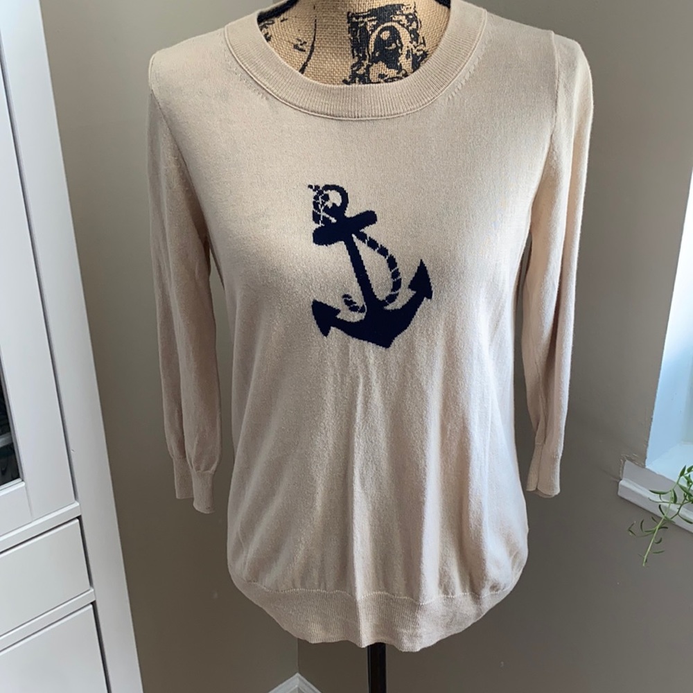 J Crew anchor sweater